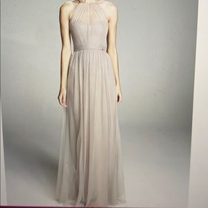 Amsale Aliki Bridesmaid Dress in Blush Tulle
